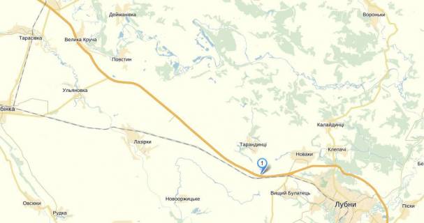 Билборд A в Київських трасах, 3х6  трасса Киев-Харьков/ с.Пышное (200 км.) схема