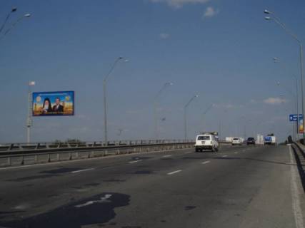 Билборд B в Киеве, 6x3  Саперно-Слобідська, 31, виїзд на Південний міст фото 1