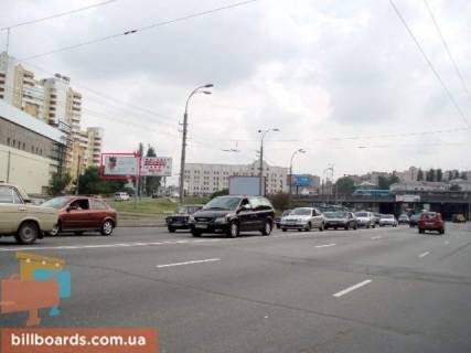 Билборд  в Киеве Вадима Гетьмана (Индустриальная) ул. / заезд на Борщаговскую ул. (вход в ТЦ"Аркадия") фото 1