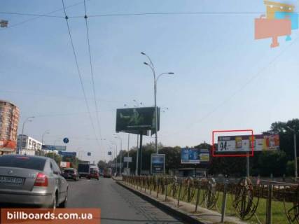 Билборд A в Киеве, 6x3  Глушкова Академіка проспект (ст. m. "Виставковий центр") фото 1