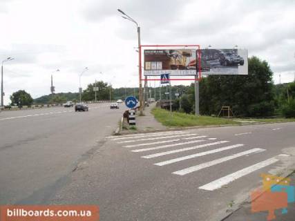 Видеоборд A в Киеве, 6x3  Броварський проспект / Русанівський міст , після 400 метрів руху від (М) "Гідропарк", ліворуч - 26516 фото 1
