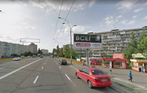 Призма A в Киеве, 6x3  Йорданська (Лайоша Гавро), 20 (Супермаркет"Фора")  рух в напрямку Героїв полку «Азов» вул. (Маршала Малиновського) - 27352 фото 1