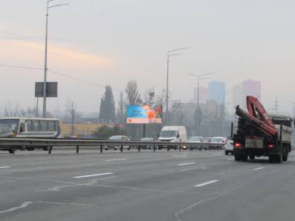 Видеоборд A в Киеве, 6x3  Наддніпрянське шосе/виїзд на Південний міст (м. Видубичі). - 298467 фото 1