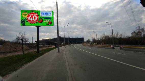 Видеоборд A у Києві, 6x3  Набережно-Рибальська вул.(200 метрів  до ТРЦ "Блокбастер Молл", рух в напрямку Оболоні) - 305923 Фото 1