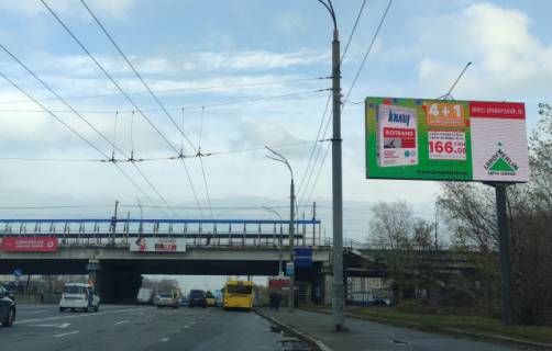 Билборд A в Киеве, 6x3  Шухевича Романа (Ватутіна) проспект / оноре де Бальзака фото 1