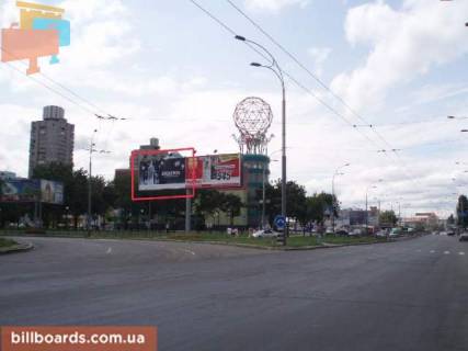 Билборд  в Киеве Йорданська вул. (Лайоша Гавро)/Героїв полку «Азов» вул. (Маршала Малиновського) фото 1