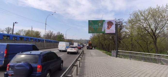 Видеоборд A в Киеве, 6x3  Броварський пр-кт (Русанівський міст, 400  до ст. метро "Гідропарк") - 613139 фото 1