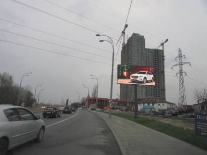 Video Billboard A in Kyiv, 6x3  Набережно-Рибальська вул.(200 метрів від ТРЦ "Блокбастер Молл", рух в напрямку центру міста) - 613659 Photo 1
