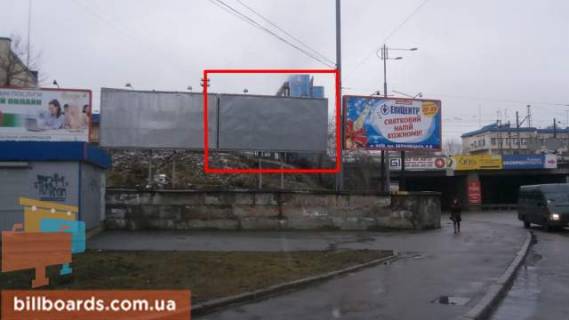 Billboard  in Kyiv Vasilia Lipkovskogo st. (Urickogo) /  Nikolaa Osrovskogo st. (Maksima Krivonosa plosad'), vozle z/d mosta (pravyj) Photo 1
