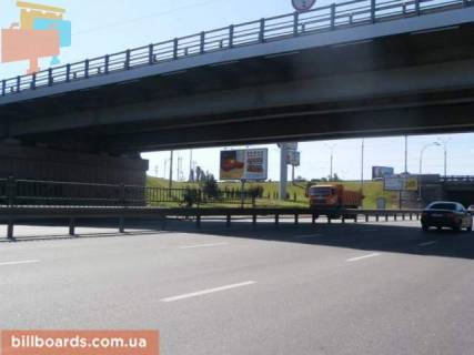 Билборд  в Киеве Надднепрянское шоссе, Наводницкий путепровод 100м от Миколи Міхновського бульвар (Дружби Народів бульвар) ( в центр ) фото 1