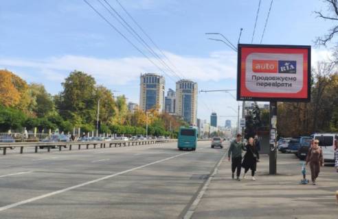 Видеоборд A в Киеве, 3.14x2.32  просп. Берестейський (Перемоги) (парк КПІ, навпр."Зоопарку" рух до центру) - 613209 фото 1