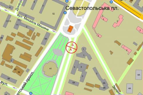 Ситилайт B в Киеве, 1.2x1.8  Святослава Хороброго (Народного Ополчення/Севастопольська площа, розподілювач схема