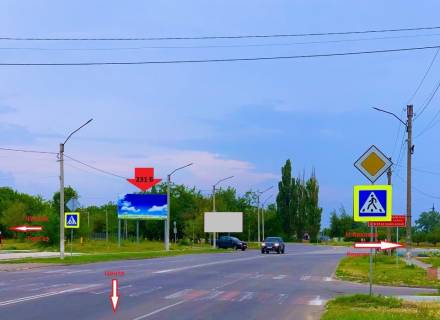 Билборд B в Каховке, 3х6  Панкеєвська (Круглий дім)_Б фото 1