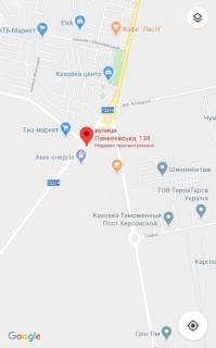 Билборд B в Каховке, 3х6  Панкеєвська (Будівельників) _правий схема