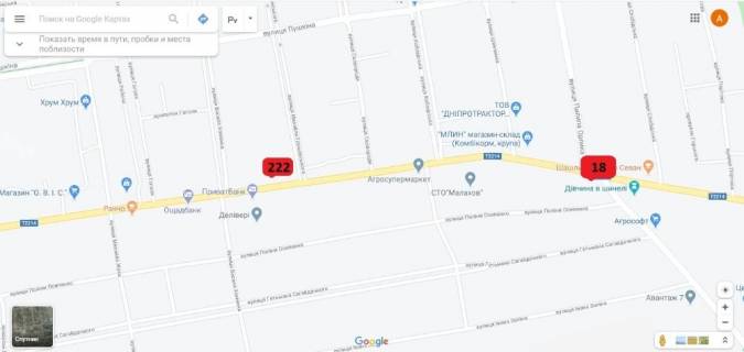 Билборд B в Каховке, 3х6  Мелітопольська / Сем шос_Б схема