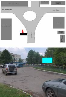 Билборд A в Боровой, 3х6  ул Мира (Гимназия №1, автовокзал) фото 1