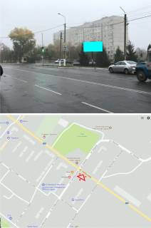 Білборд, Бігборд (Борд)  B у Балаклії, 3х6  пересечение ул.Центральной и Октябрьской,возле прокуратуры Фото 1