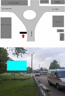 Билборд B в Боровой, 3х6  ул Мира (Гимназия №1, автовокзал) фото 1
