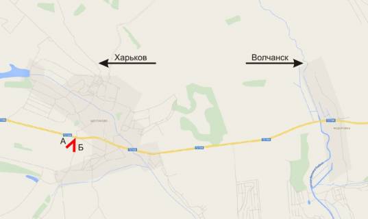 Білборд, Бігборд (Борд)  B у ,  с.Шестакове на Харків схема