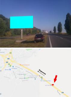 Билборд B в Харькове, 3х6  просп. Героїв Харкова (Московський) - Ростовская трасса разделитель возле АЗС Окко, из Харькова фото 1
