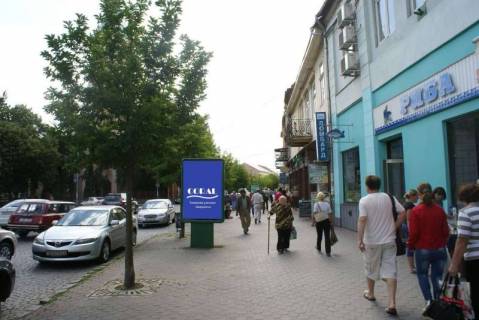 Билборд A в Мукачеве, 3х6  вул.Миру (біля м-ну "Риба") фото 1