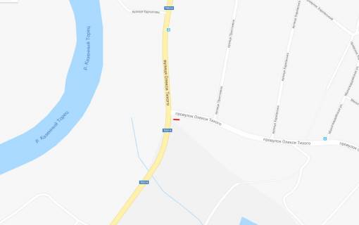 Билборд B в Славянске, 3*6  пер. Алексея Тихого 1 (на выезде со Славянска) схема
