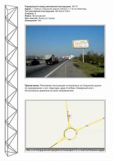 Billboard A in Odessa, 3х6  No170 Okruznaa doroga povorot s 7 km na Avangard Photo 1