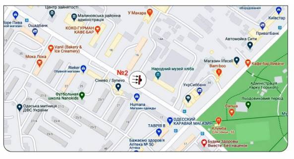 Билборд B в Одессе, 3х6  M0002 ул. Ген.Петрова ,14 - ул Космонавтов , въезд на рынок Черемушки ст Б схема