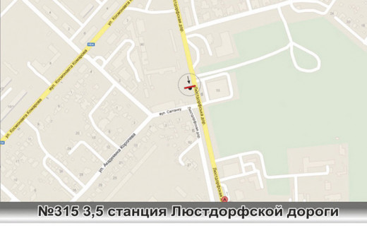 Білборд, Бігборд (Борд)  A у Одесі, 3x6 (gusak)  №315 вул. Люстдорфська дорога, 55 / ЖК «Альтаїр» схема