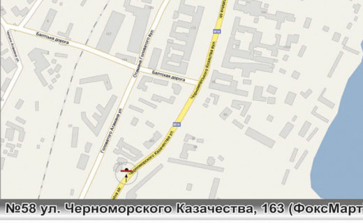 Билборд B в Одессе, 3х6  схема