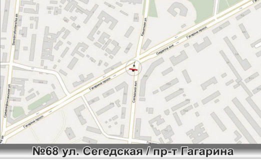Prismatron, Prism A in Odessa, 3х6  No68 st.Segedskaa - st.pr Gagarina Prizmatron***** - 457813 scheme