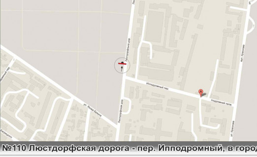 Призма B в Одессе, 3х6  0110P2 ул.Люстдорфская дорога - ул.Бреуса в город - 457865 схема