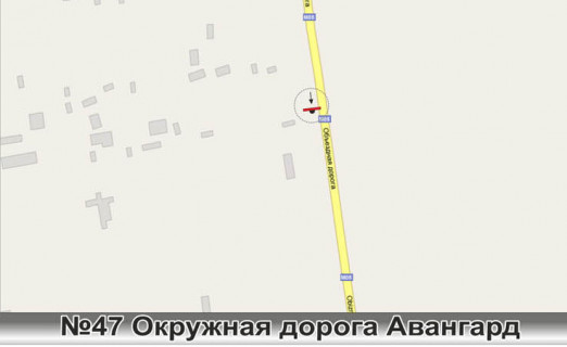 Билборд A в Авангард (Авангард), 3х6  0047 Окружная дорога Авангард схема