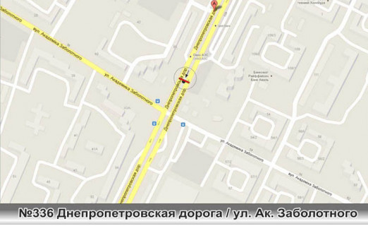 Призма A в Одессе, 3х6  №336 Палія Семена вул. (Дніпропетровська дор.) - Заболотного в город призма - 458134 схема