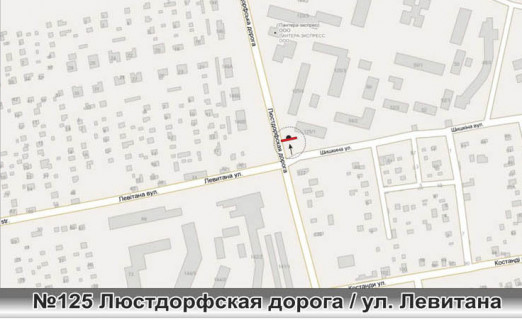 Призма A в Одессе, 3х6  0125P2 ул.Люстдорфская дорога - ул.Левитана Призматрон - 457887 схема