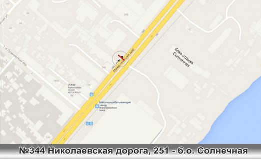 Билборд B в Одессе, 3x6 (gusak)  схема