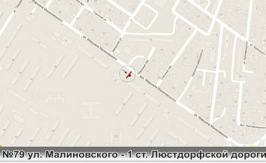 Призма A в Одессе, 3х6  0079P2 Вадатурського Олексія вул. (Маршала Малиновського),19 - 1 ст.Люстдорфской дороги - 457826 схема
