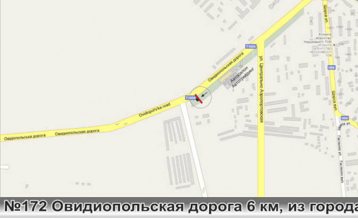 Billboard B in Odessa, 3х6  No172 st.Ovidiopol'skaa doroga Sfera na 7 km scheme