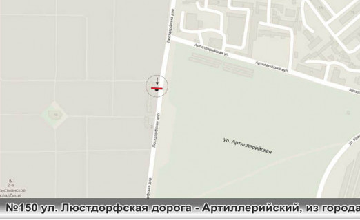 Prismatron, Prism A in Odessa, 3х6  No150 st.Lustdorfskaa doroga - Artillerijskij park iz goroda - 457926 scheme