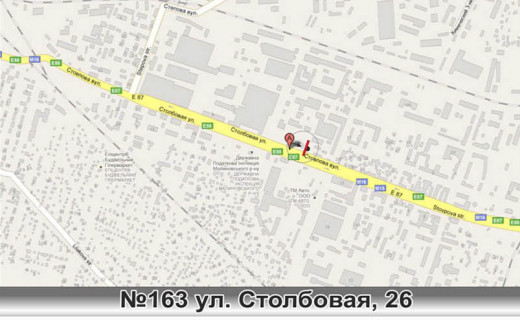 Billboard B in Odessa, 3х6  No163 st.Stolbovaa,26 - St.Bozenko stB scheme