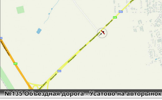 Билборд A в Усатове, 3х6  0135 Объездная дорога -Усатова стА на поселок схема