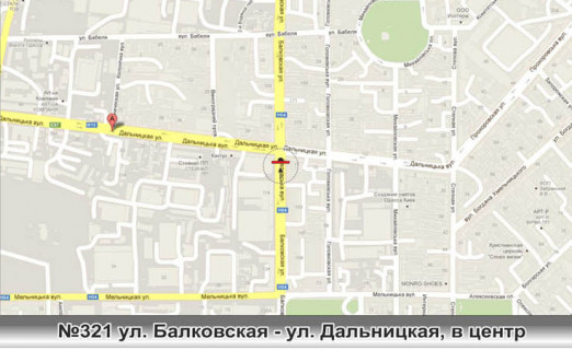 Prismatron, Prism A in Odessa, 3x12  No321lev st. Balkovskaa -st. Dal'nickaa v centr - 458109 scheme