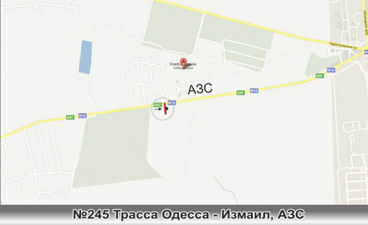 Билборд A в Одессе, 3х6  0245 Трасса Рени,Измаил-Одесса въезд в город,АЗС схема