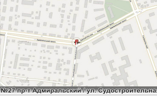 Призма B в Одессе, 3x12  №27 л пр-т Адмиральский - ул.Судостроительная - 457760 схема