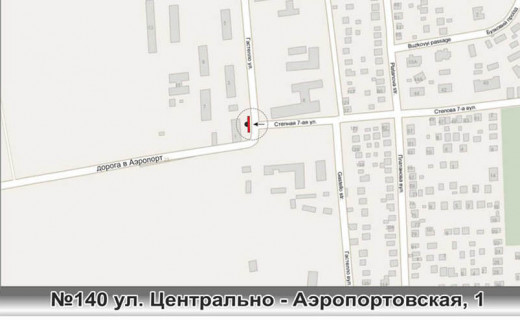 Призма A в Одессе, 3х6  №140 вул. Центральний аеропорт / вул. 7-ма Степова (супермаркет «Таврія-В») - 457910 схема