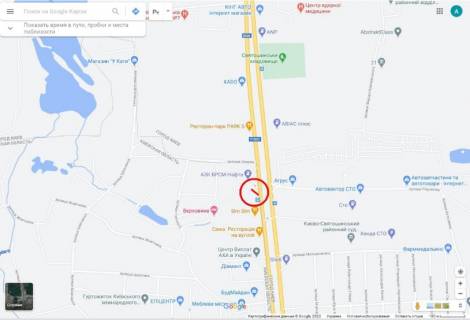 Билборд A в Петропавловской Борщаговке, 6х3 м  с. Петропавлівська Борщагівка, Велика Кільцева дорога, км 1+610 праворуч - №15 ("Янтарна") схема
