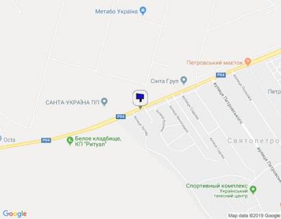Billboard B in Svyatopetrivske, 3x6  st. Bilogorods'ka, za TC Imperator vkusa, na Bilogorodku scheme