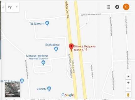 Билборд B в Киеве, 3х6  Окружная ,  Будмайдан ,   в сторону  просп. Берестейський (Перемоги),  нижний схема