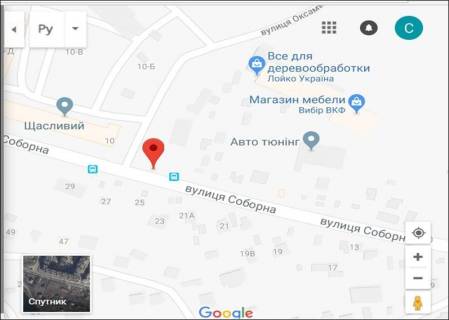 Billboard A in Petropavlivska Borshchagivka, 3x6  st. Soborna bila ZK Saslivij scheme