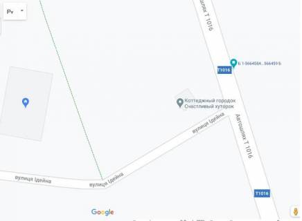 Billboard B in Gnidin, 3x6  ZK Idea, st. Idejna , Avtodoroga T 106 Kiiv -Gnedin , Sprava ,iz Kieva scheme